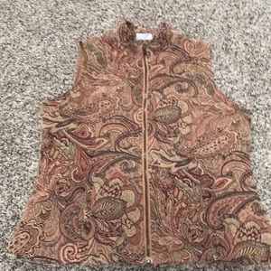 Vintage White Stag Tapestry Vest